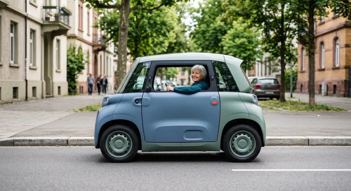 Voiturette deux places en ville